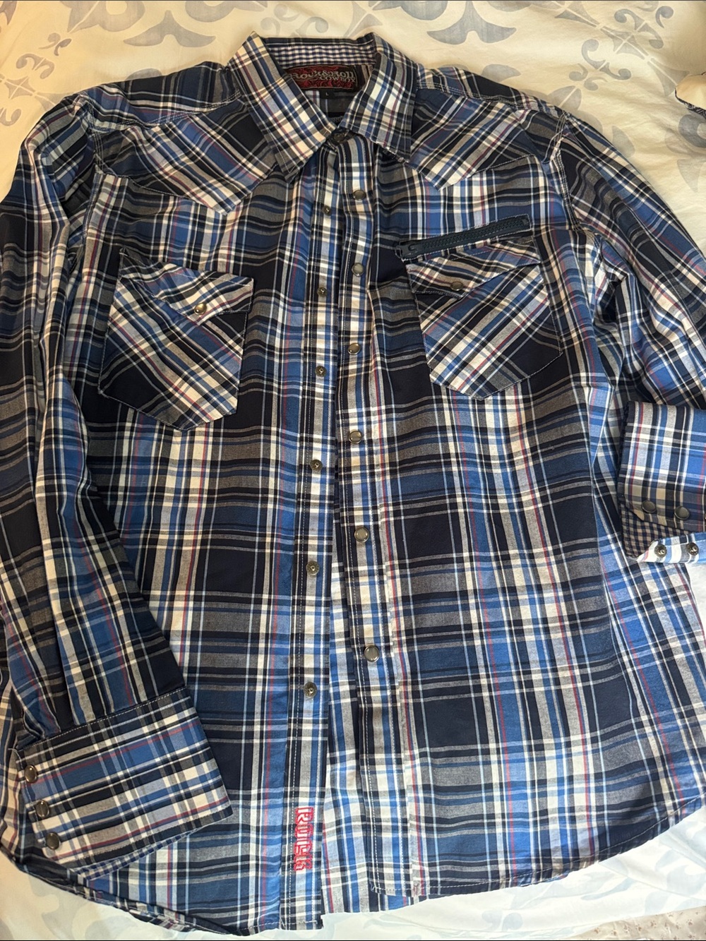 New W/O tags, Rock&Roll Cowboy Men’s Western Shirt